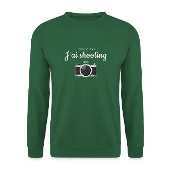 J peux pas j ai shooting photo - Photographe - Sweat-shirt Unisexe - vert foncé - Devant