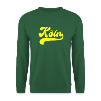 Köln gelber Schriftzug - Unisex Pullover - Grün - Vorne