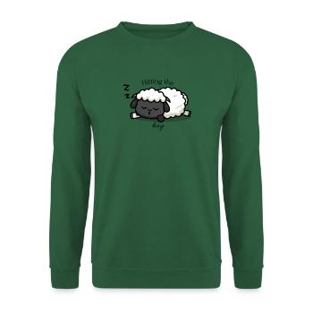 Frapper le foin - Sweat-shirt Unisexe - vert foncé - Devant