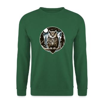 Owl, Bird of Prey, Bird, Eagle Owl, Owl - Unisex Sweatshirt - green - Front