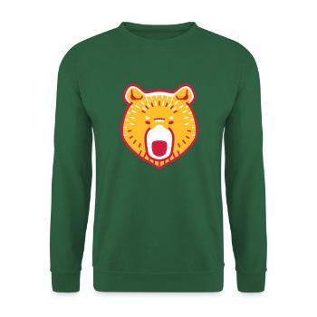 Waldfreunde Bär - Unisex Pullover - Grün - Vorne