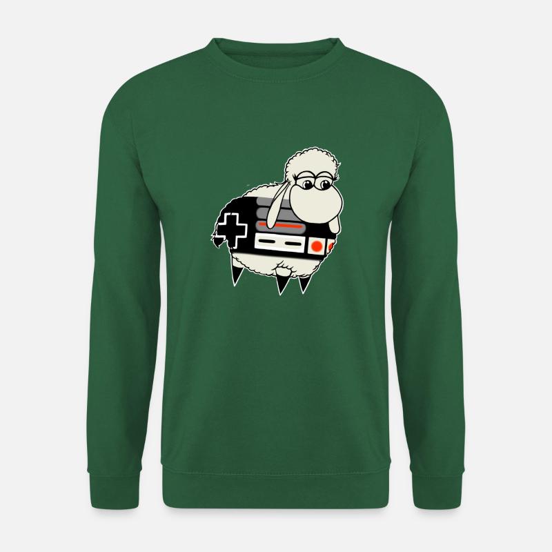 Manette rétro Wolly Sheepling - Sweat-shirt Unisexe - vert foncé
