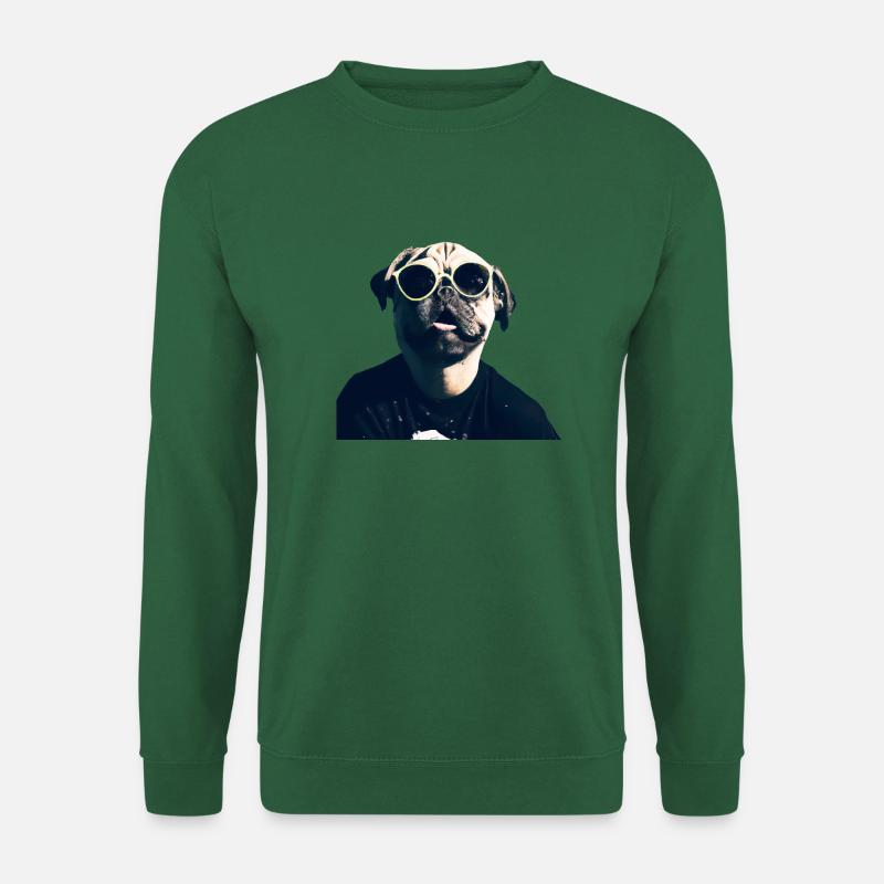 Frankie der Pugman der 90er - Unisex Pullover - Grün
