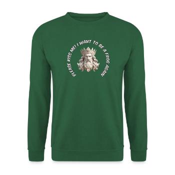Prince ou grenouille - Sweat-shirt Unisexe - vert foncé - Devant