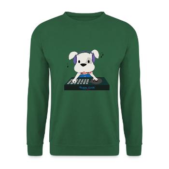 Happy Louis - DJ - Unisex Sweatshirt - green - Front