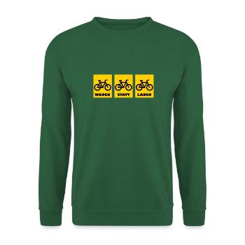 Waden statt laden - Unisex Pullover - Grün - Vorne