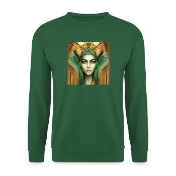 Déesse Neith, mère du soleil - Sweat-shirt Unisexe - vert foncé - Devant