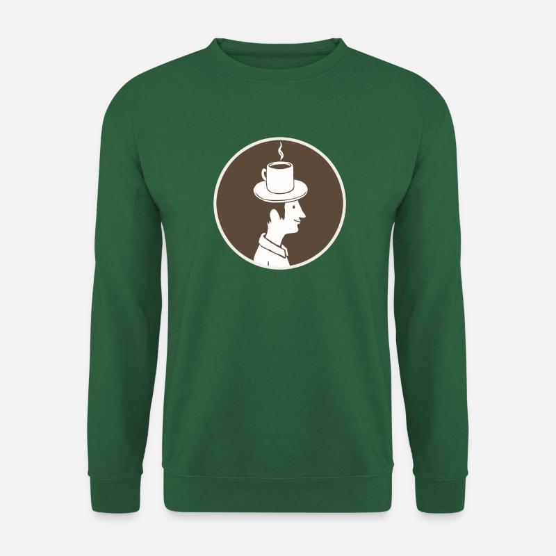 Kaffeehut Mann - Unisex Pullover - Grün