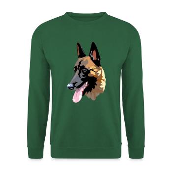 Leiter Malinois - Unisex Pullover - Grün - Vorne