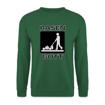 Rasen GOTT - Unisex Pullover - Grün - Vorne