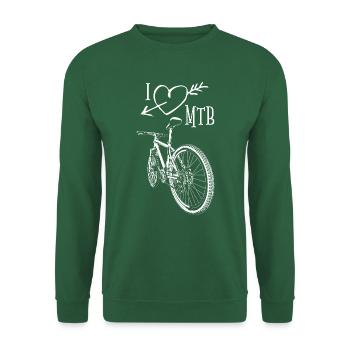 Experience trail adventures with stylish MTB outfits! - Unisex Sweatshirt - green - Front