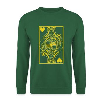 Queen of Heart - Unisex Sweatshirt - green - Front