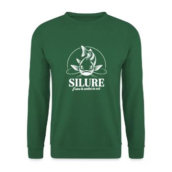 J'aime le combat de nuit avec le poisson-chat - Sweat-shirt Unisexe - vert foncé - Devant