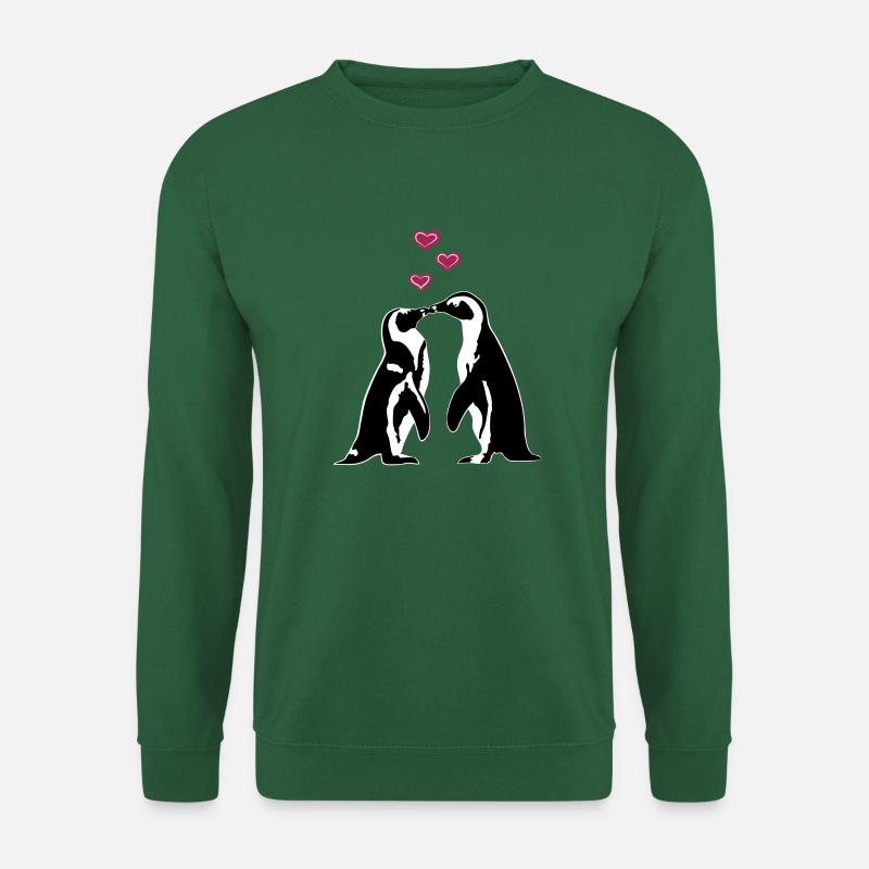 Verliebte Pinguine - Unisex Pullover - Grün