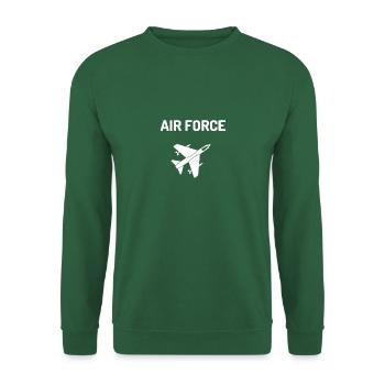 T-Shirt Luftwaffe Kampfflugzeug Weihnachtsgeschenk - Unisex Pullover - Grün - Vorne