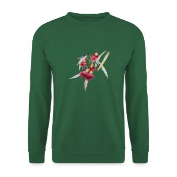 Eucalyptus - hand-drawn watercolor - Unisex Sweatshirt - green - Front