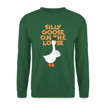 Die Dumme Gans Auf Freiem Fuß - Unisex Pullover - Grün - Vorne