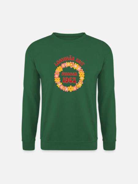 Legendär seit Februar 1962 Geboren Geburtstag - Unisex Pullover - Grün