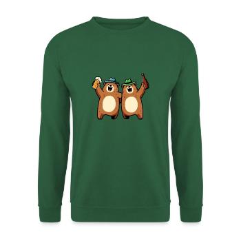 Bärlin Party Beer Bear Hat Gang - Prost Berlin - Sweat-shirt Unisexe - vert foncé - Devant