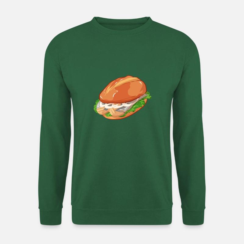 Matjes Hering Fischbrötchen Fischmarkt Hamburg - Unisex Pullover - Grün