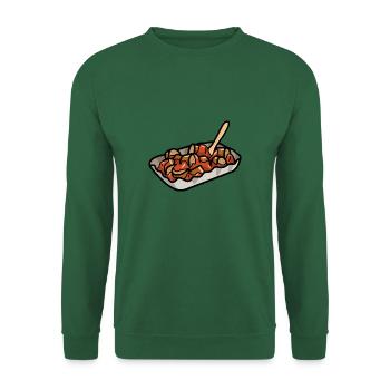 Comic Curry Sauage Ketchup German Streetfood - Unisex Sweatshirt - green - Front