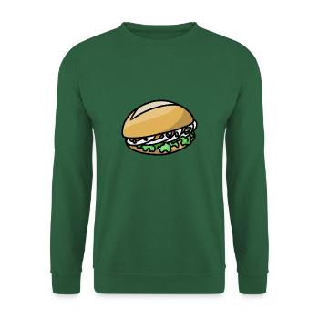 Délicieuse salade de nems Cuisine de rue allemande - Sweat-shirt Unisexe - vert foncé - Devant