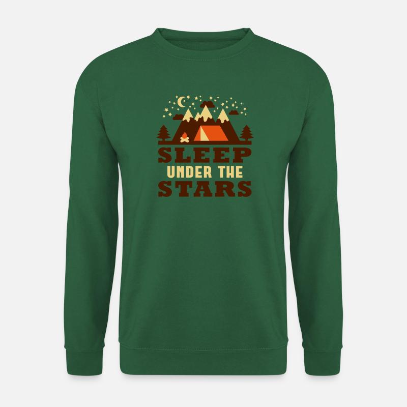 Sleep under the Stars (Camping) - Unisex Pullover - Grün