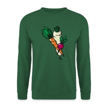 Gemüse Gemüsegarten Vegetables Garden Gärtner - Unisex Pullover - Grün - Vorne