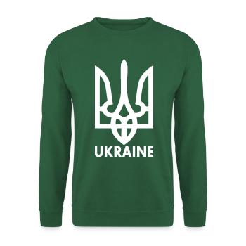Ukraine blason de l'ukraine - Sweat-shirt Unisexe - vert foncé - Devant