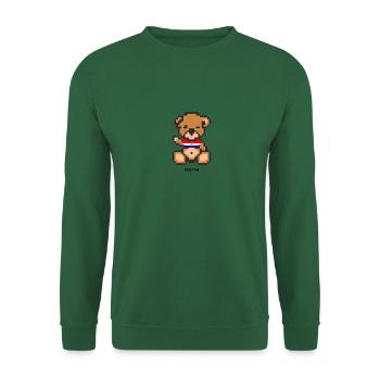 Pixel Bear Croatia - Unisex Sweatshirt - green - Front