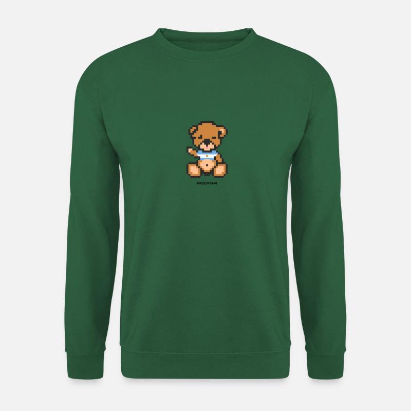 Pixel Bär Argentinien - Unisex Pullover - Grün