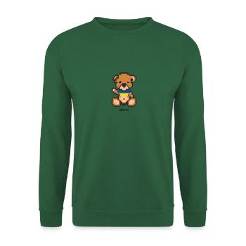 Pixel Bear Ukraine - Unisex Sweatshirt - green - Front