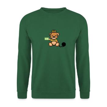 Pixel Bear Prisoner - Sweat-shirt Unisexe - vert foncé - Devant