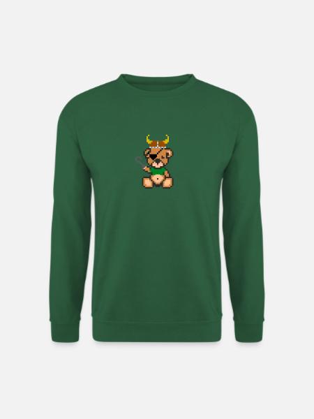 Pixelbär Wikinger - Unisex Pullover - Grün