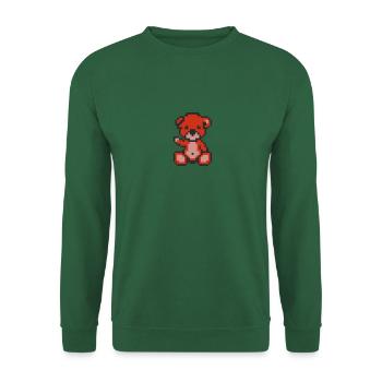 Pixel Bear Pepper - Unisex Sweatshirt - green - Front