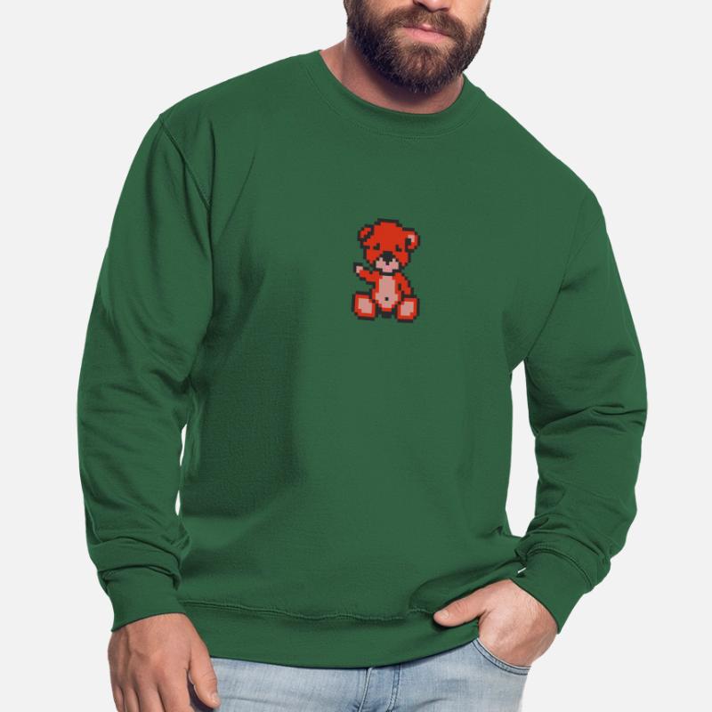 Pixelbär Pfeffer Unisex Pullover