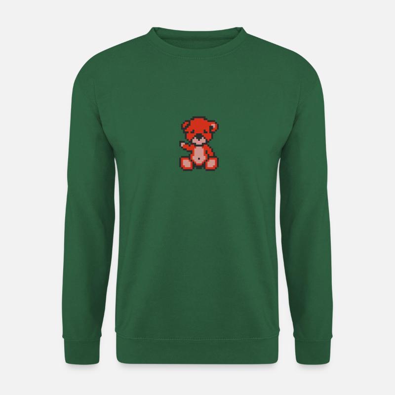 Pixelbär Pfeffer - Unisex Pullover - Grün