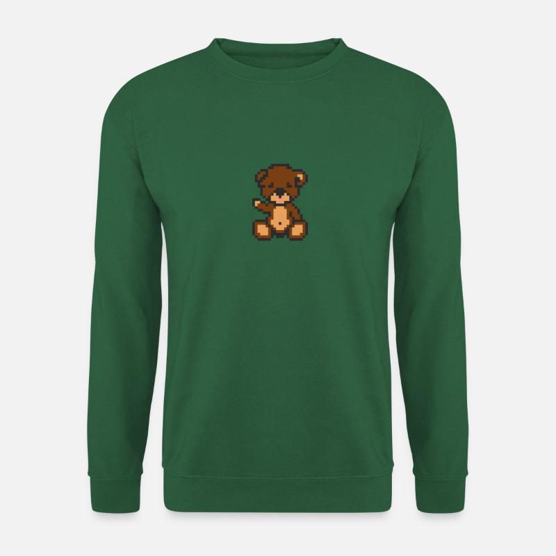 Pixel Bear Brownie - Unisex Sweatshirt - green