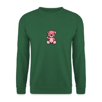 Pixel Bear Candy - Sweat-shirt Unisexe - vert foncé - Devant