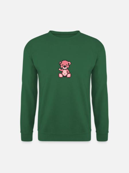 Pixel Bear Candy - Sweat-shirt Unisexe - vert foncé