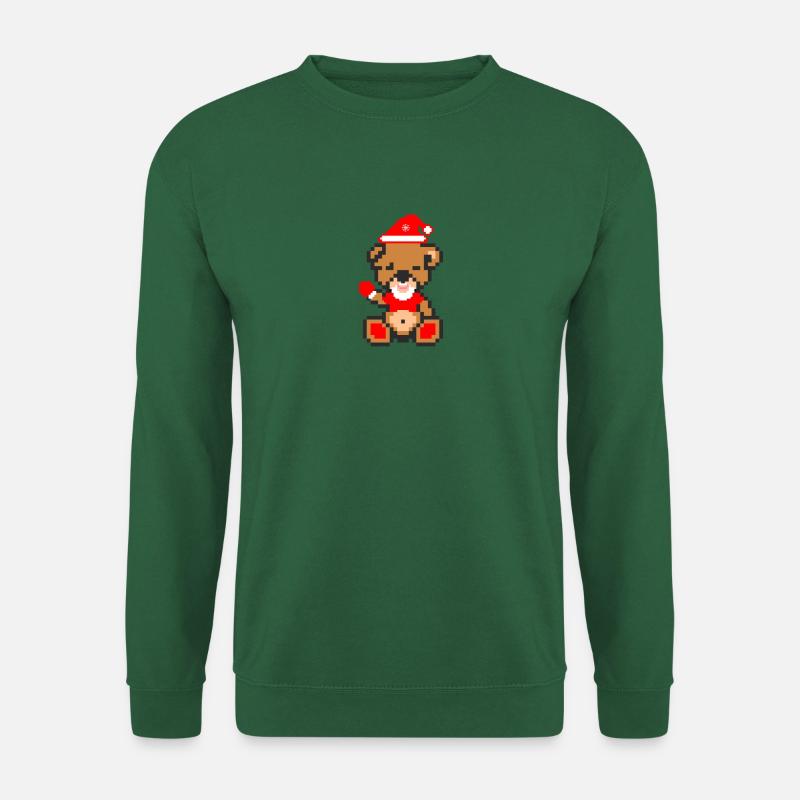 Pixel Bear Xmas - Unisex Sweatshirt - green
