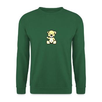 Pixel Bear Pastel Yellow - Sweat-shirt Unisexe - vert foncé - Devant