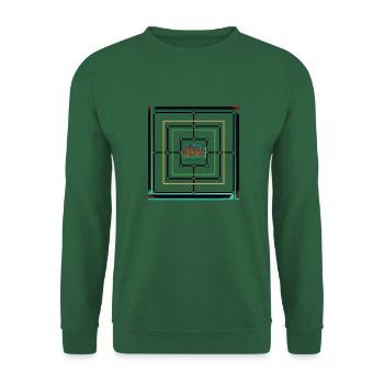 Mühle Spielebrett - Unisex Pullover - Grün - Vorne