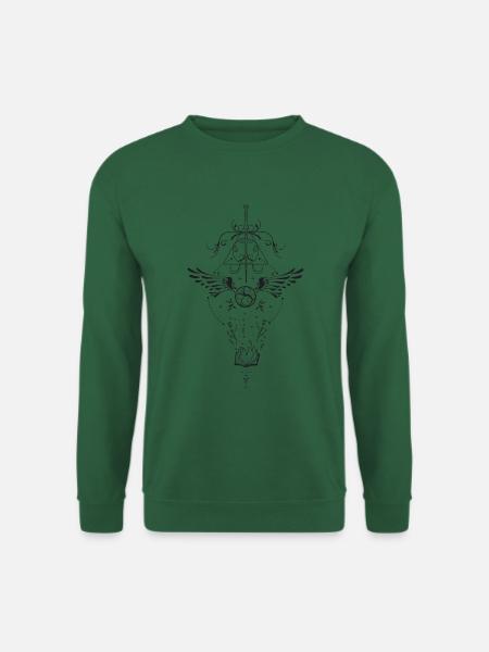 Die Heiligtümer des Todes vereint in einem Symbol - Unisex Pullover - Grün