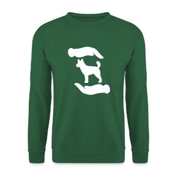 Hund Dog - Unisex Sweatshirt - green - Front