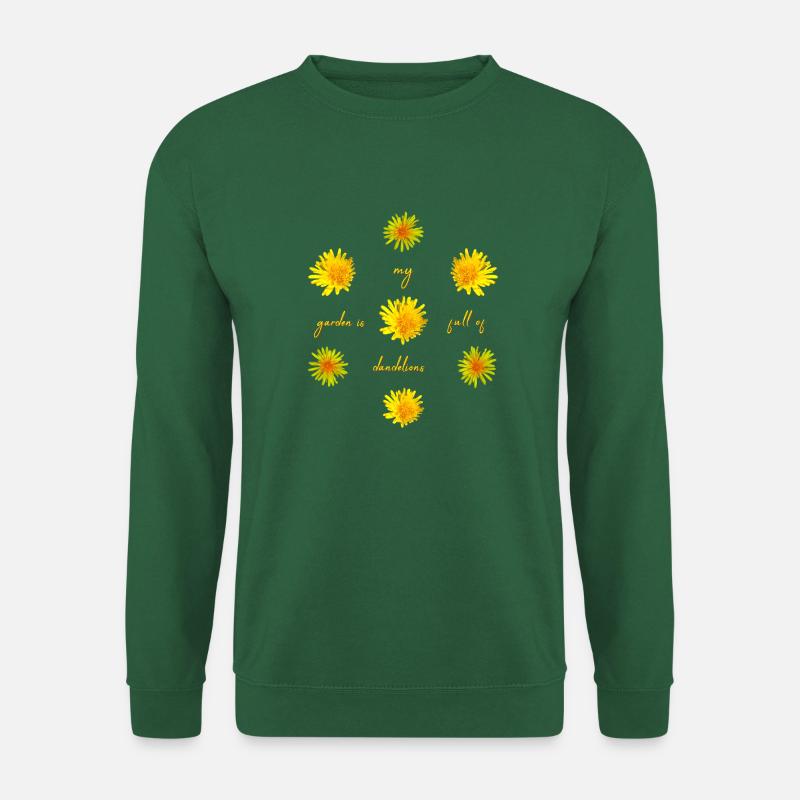 dandelions garden - Unisex Pullover - Grün