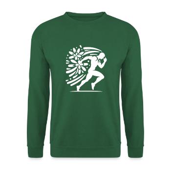 Run into spring - Unisex Sweatshirt - green - Front