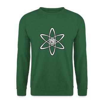 Atomic Utopia - Atom Emblem in White - Unisex Sweatshirt - green - Front