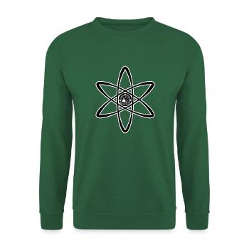 Atomic Utopia - Atom Emblem in Black - Unisex Sweatshirt - green - Front