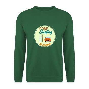 Surfen gegangen - Ile d'Oleron - Unisex Pullover - Grün - Vorne